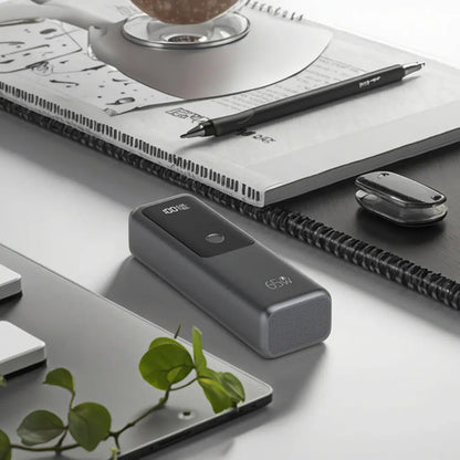 Power Bank Usb Y Usb-c Tipo C 65w 10 000mah Display Lcd Gris