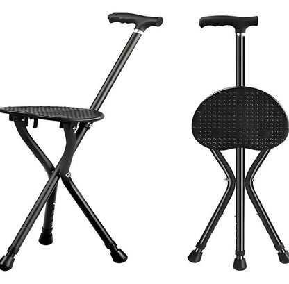 Baston Con Asiento Mango Anatomico Antideslizante Aluminio Aleatorio