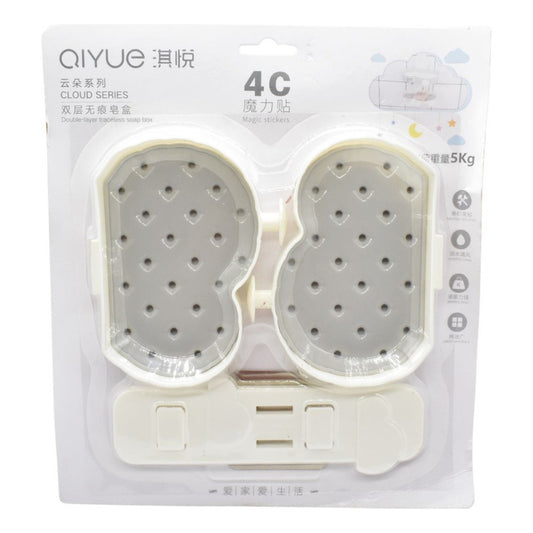 Jabonera Para Ducha Baño Pared Con Gancho Adhesivo Colgante