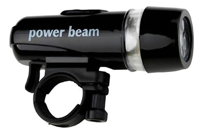 Luz Delantera Para Bicicleta Con 5 Led Bici Impermeable Negro