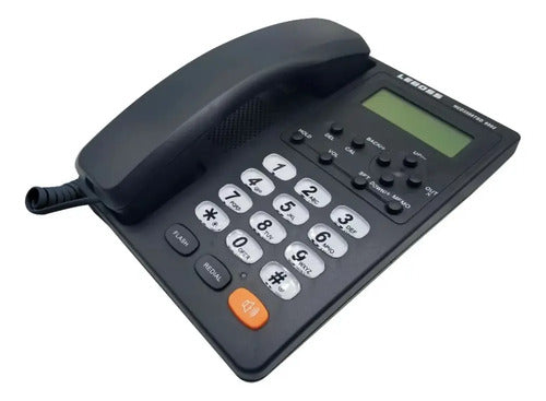 Telefono Fijo Con Captor De Llamadas Numeros Grandes Negro