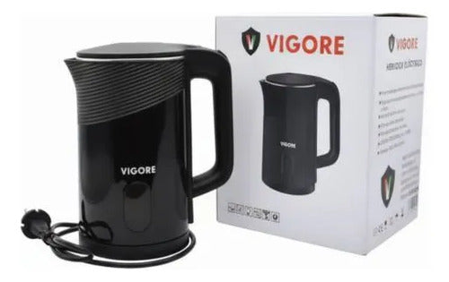 Jarra Eléctrica Hervidor Pava 2.3l 1500w Corte Seguridad Negro