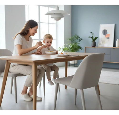 Juego De Cubiertos Infantil Para Niños 4 Piezas Acero Inox Plateado