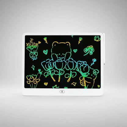 Tableta Lcd Dibujo Escritura Pizarra Infantil Magica 44x34cm Blanco