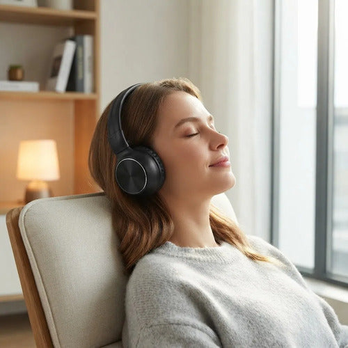 Auriculares Bluetooth Plegables N98 Radio Fm Microsd Negro