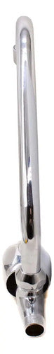 Grifo Cocina Mesada Pared Canilla Metalica Agua Fria