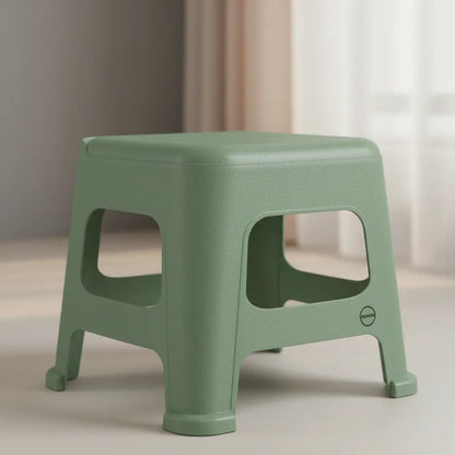 Banco Taburete Banquito Plástico Multiuso 22x22x24,5cm Mate Verde