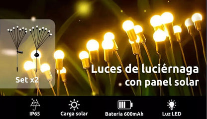 Set X10 Luces Solares Led Jardin Estaca Lampara Exterior