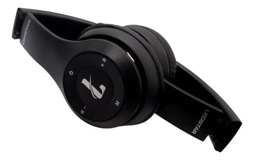 Auricular Bluetooth Tf Aux 3.5 Micrófono Vincha Ajustable Negro