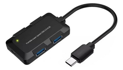 Adaptador Hub Usb Tipo C 4 Puertos Usb Notebook Pc Tablet