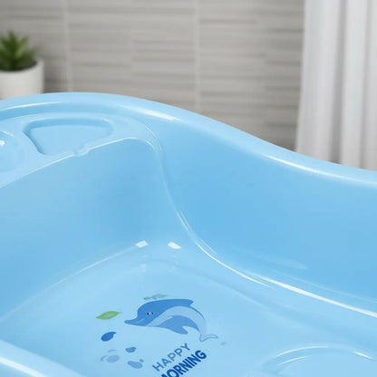 Bañera Infantil Para Bebé Plástico 72x40x20cm Comoda Celeste