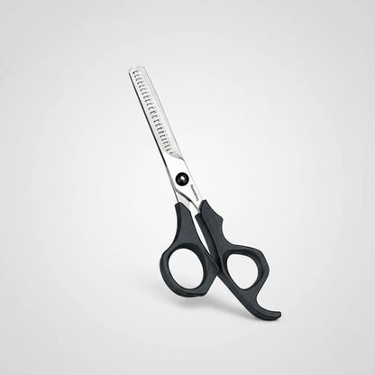 Tijera Cabello Peluquería Microdentada 6 Pulgadas Plástico Negro
