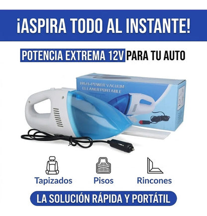 Aspiradora Portatil Para Auto 12v De Mano Con Cable Compacta Azul Marino