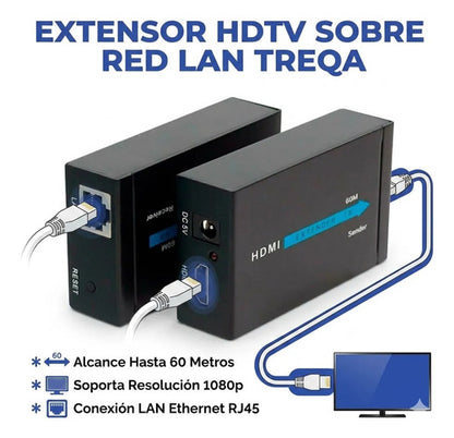 Extensor Hdtv Red Lan Ethernet Rj45 60 Metro Android Mac Osx