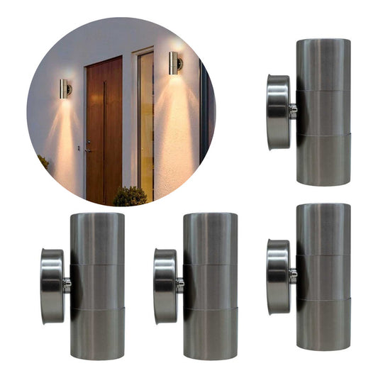 Set X4 Aplique Pared Exterior Luminaria Foco Bidireccional