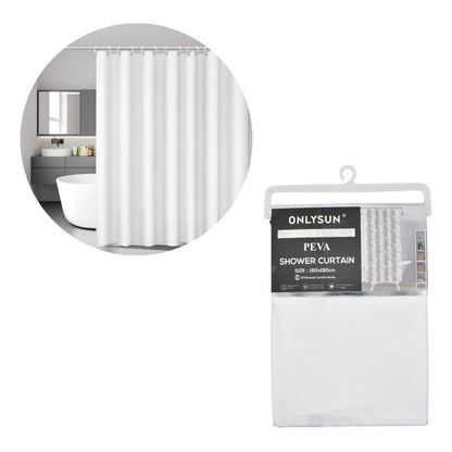 Cortina De Baño Para Ducha 180x180cm Blanca