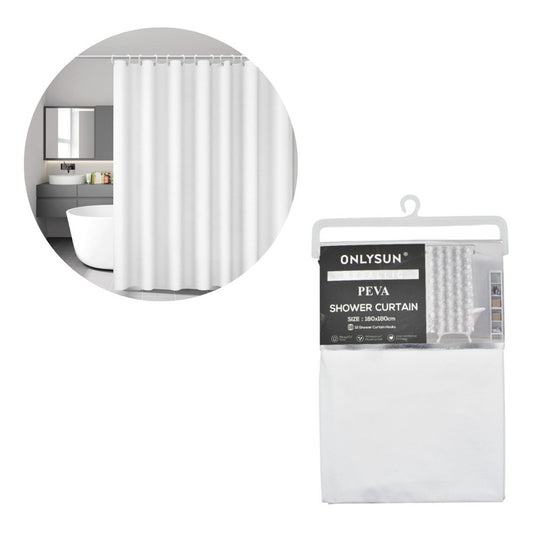 Cortina De Baño Para Ducha 180x180cm Blanca