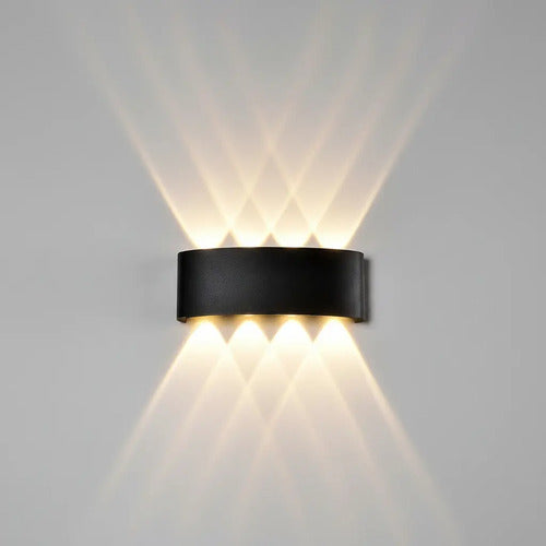 Set X2 Aplique Pared Exterior Luminaria Foco Bidireccional