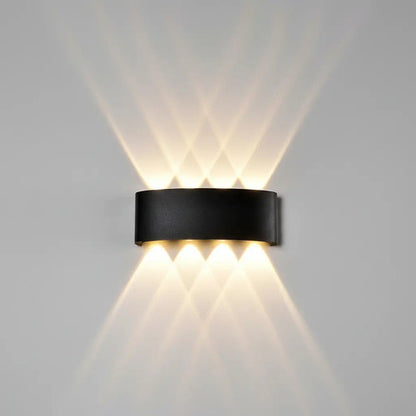 Set X2 Aplique Pared Exterior Luminaria Foco Bidireccional