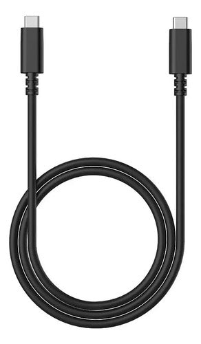 Cable Tipo C A Tipo C Reforzado Carga Rapida Datos Celular Color Negro