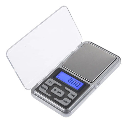 Mini Balanza Digital De Alta Precision De Bolsillo Plateado