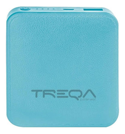 Power Bank Cargador Portatil Treqa 6000mah Usb 2.1a Celular Celeste
