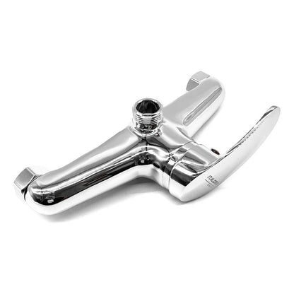 Grifo Monocomando 20cm Cocina Cromado Canilla Mesada Pared