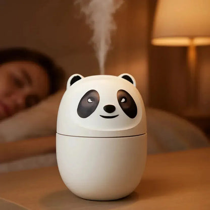 Humidificador Ultrasónico Aromatizador Panda Usb Color Blanco
