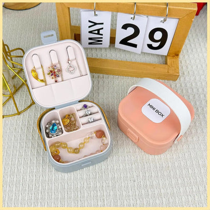 Min Caja Organizador Joyas Anillos Accesorios Joyero 9x9x4cm Aleatorio