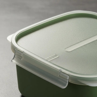 Recipiente Pote Plástico Tupper Tapa Transparente 3.4l Verde Verde