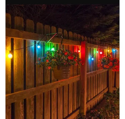 Guía Luces Multicolor 25 + 2 Repuestos Bombitas Guirnaldas Multicolor