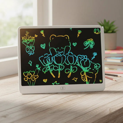 Pizarra Pizarrón Pantalla Lcd Infantil Escritura Dibujo 27cm Blanco