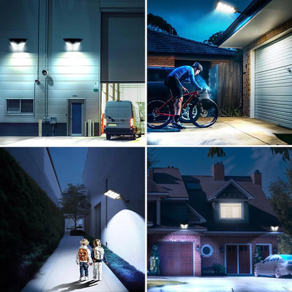 Foco Solar Sensor De Movimiento Reflector Led Exterior 80w Negro Blanco