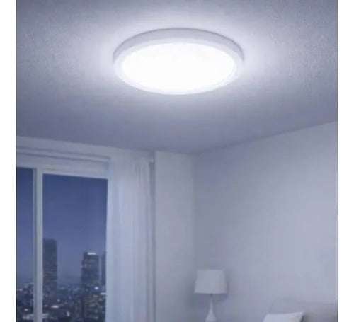 Panel Led Redondo Superficie 16w Luz Fría 7000k Plafón Blanco