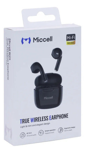 Auriculares Inalambricos Bluetooth 5.3 Ios Android Tws Audio Negro