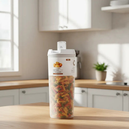 Recipiente Contenedor Hermético Acrílico 1.2l Alimentos Blanco