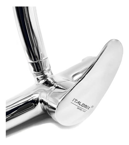Grifo Monocomando 20cm Cocina Cromado Canilla Mesada Pared