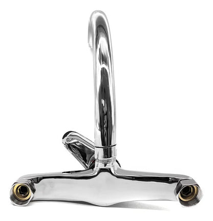 Grifo Monocomando 20cm Cocina Cromado Canilla Mesada Pared