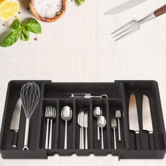 Cubiertero De Plastico Extensible 57x38x5cm Organizador