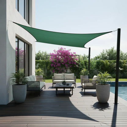 Toldo Lona Triangular 3.6m Impermeable Jardin Sombra Sombra Aleatorio - 2 Colores