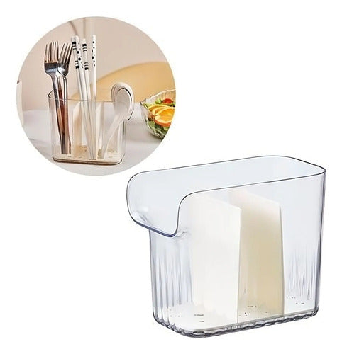 Organizador Para Cubiertos Utensilios Cocina De Acrilico Aleatorio