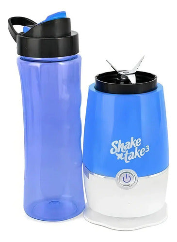 Licuadora Portatil Mixer Batidos Procesadora Juguera 2 Vasos Azul/verde