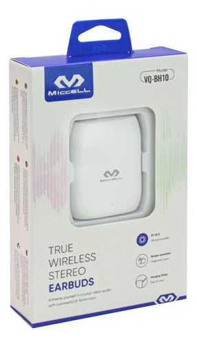 Auriculares Inalambricos Bluetooth 5.3 Ios Android Premium Blanco