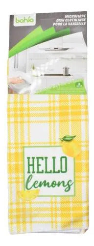 Pack X2 De Repasadores De Cocina Microfibra 44x70 Cm Set Kit Aleatorio