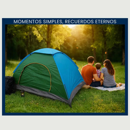Carpa 3 Personas Iglu 200x150cm + 2 Sillas Playeras Plegable Varios