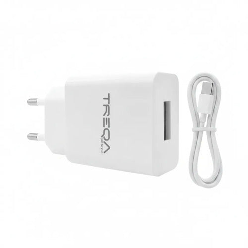 Cargador Pared Usb Micro Usb Carga Rapida 18w Cable Celular Blanco