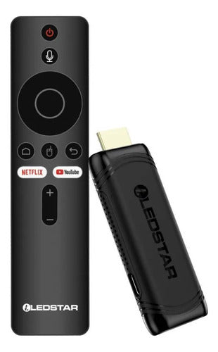 Tv Stick 4k 2gb Ram 16gb Wifi Ios Android Convertidor Smart Negro De Voz