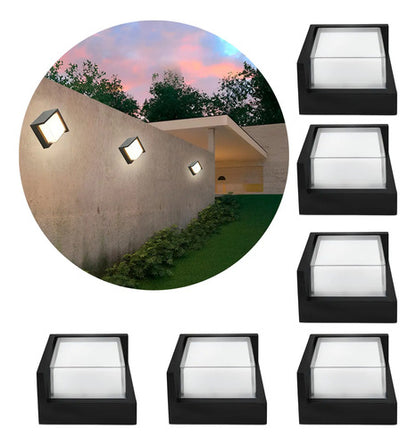 Set X6 Aplique Pared Exterior Luminaria Foco Lampara