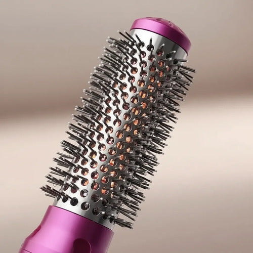 Cepillo Moldeador Electrico 5 En 1 Secador Rizador Alisador Gris