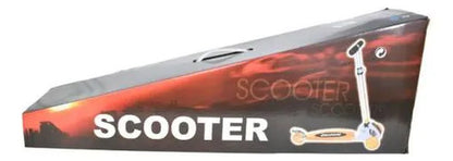 Monopatín Scooter Plegable 3 Ruedas Altura Regulable 45kg Rojo